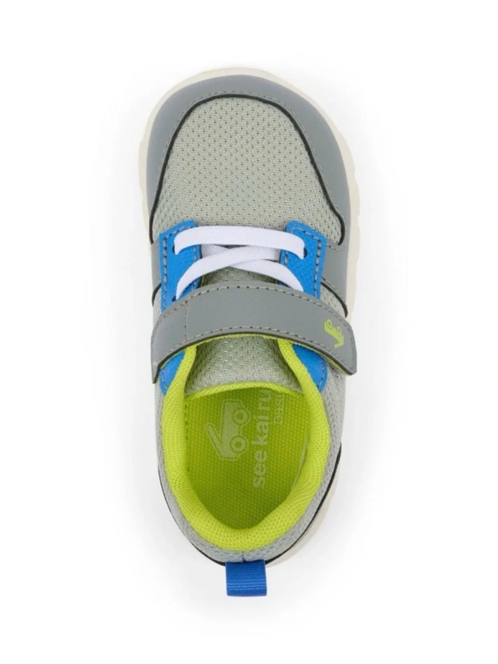 See Kai Run Tenny Sneakers Toddler Boy Size 4 Gray Hook Loop Shoes Casual New